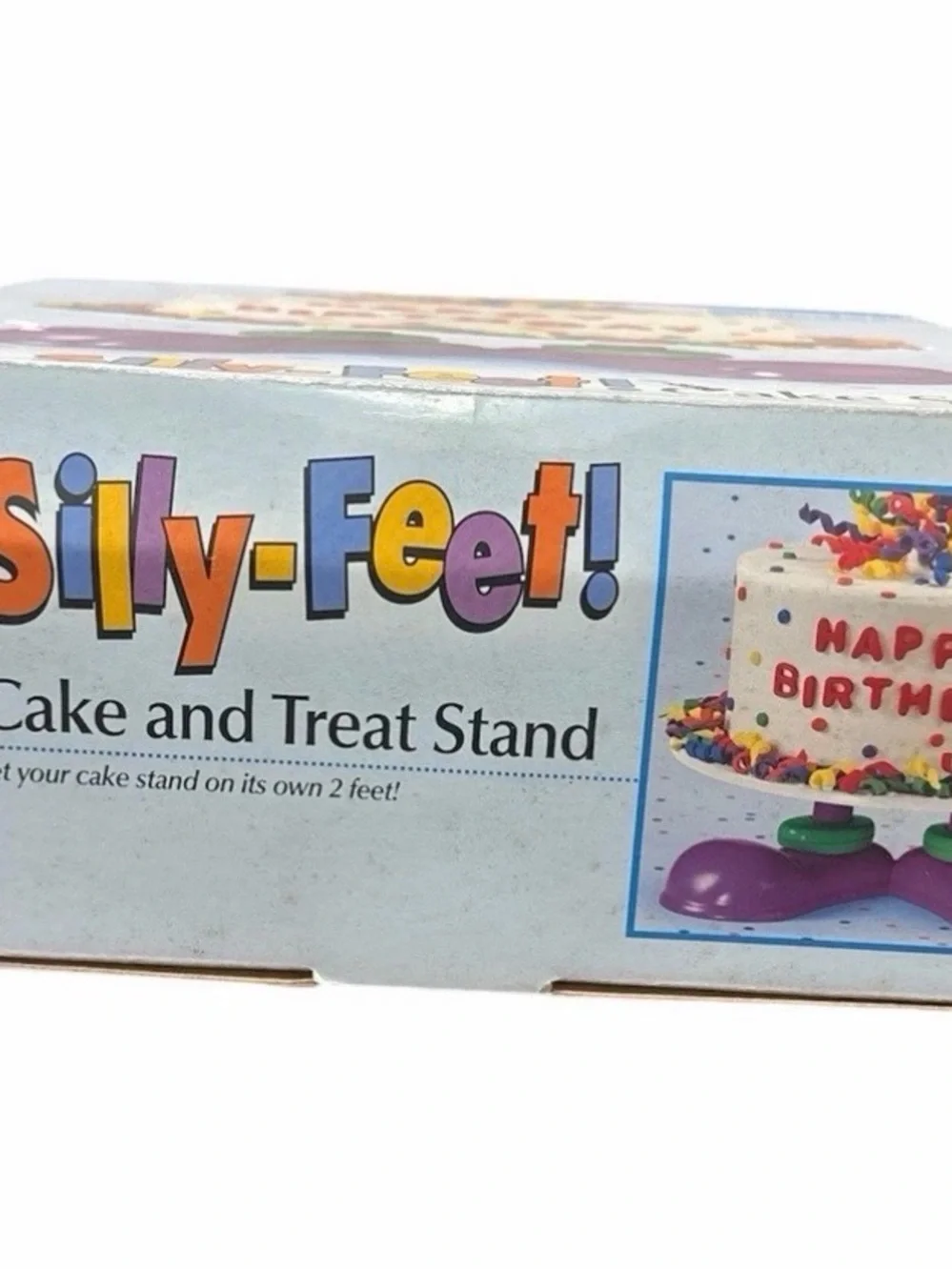 Wilton Silly-Feet! Cake Stand in Purple and Green